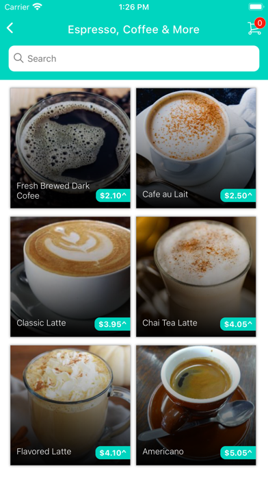 FROG Coffee Screenshot