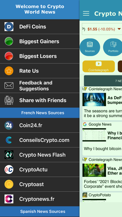 Bitcoin & Crypto World News Screenshot