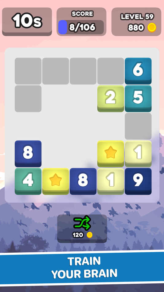 #3. Merge 10 - Brain Puzzle (iOS) 게시자: Yvan Taurines