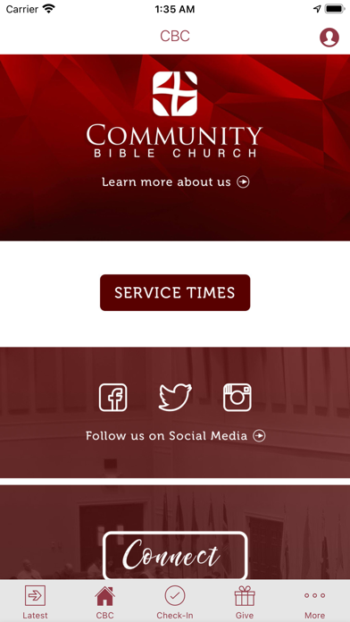 Community Bible Church US Screenshot