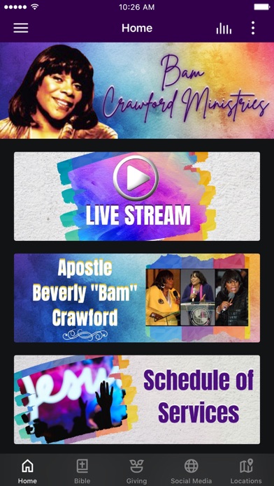 BAM Crawford Ministries Screenshot
