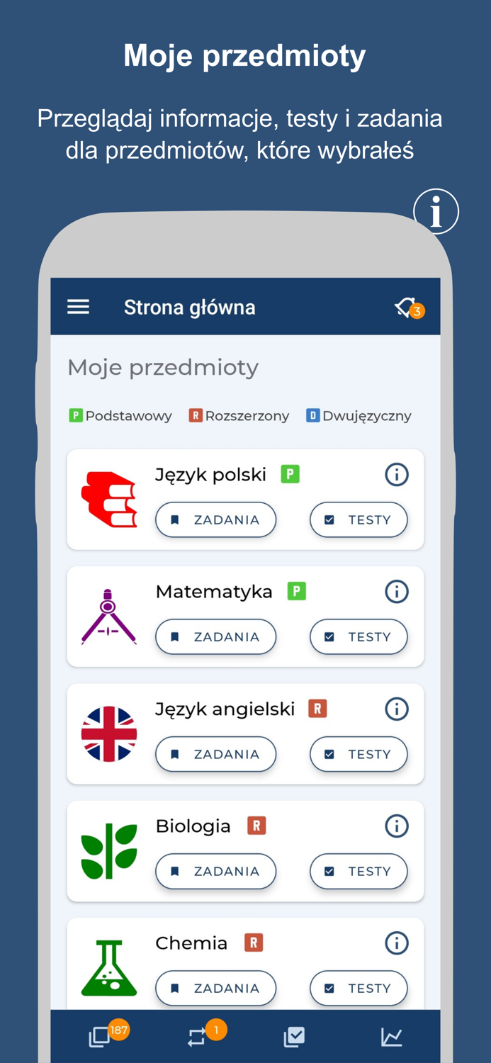 Matura - testy i zadania