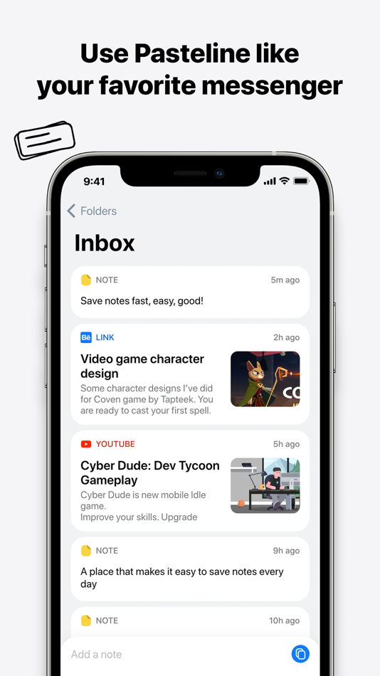 #1. Pasteline – Add a Note Quickly (macOS) 由: Tapteek