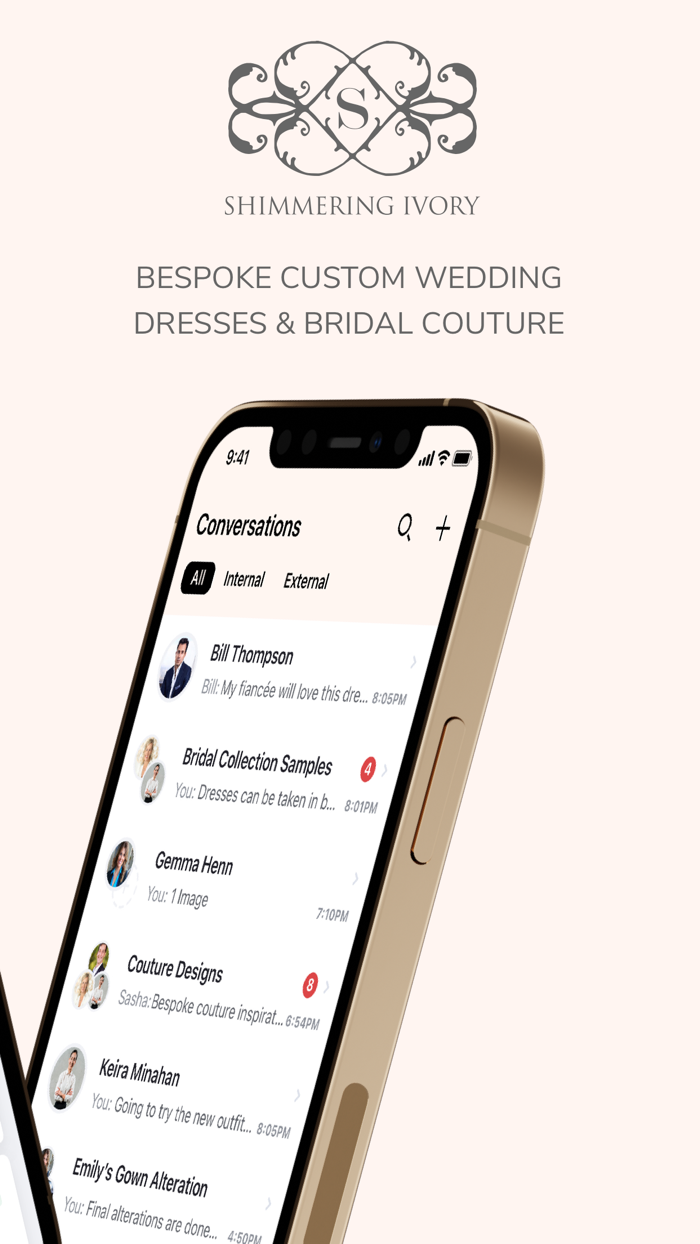 Shimmering Ivory Couture