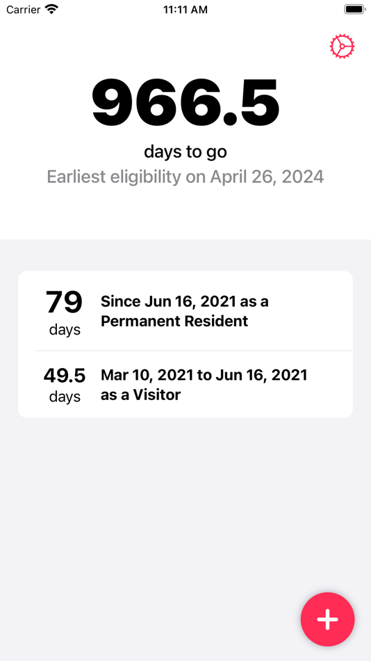 1095 - Days Until Citizenship - 1.0.1 - (iOS)