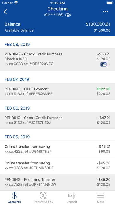 MinnStar Bank Mobile Screenshot