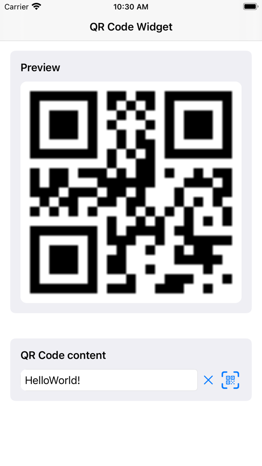 #2. QR-Widget (iOS) Podle: Tim Wilbrink