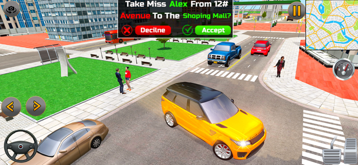 Modern Prado Taxi Driving