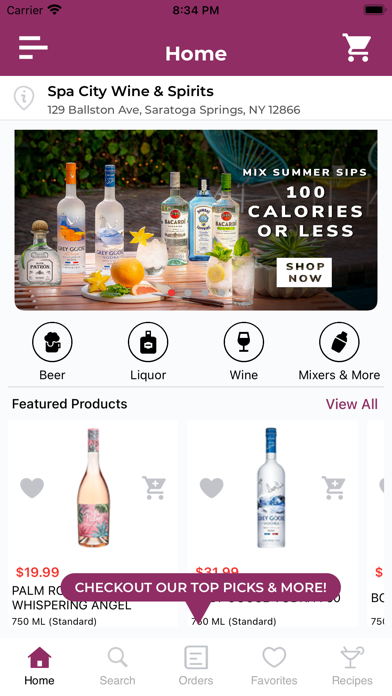 Spa City Wine & Spirits Screenshot