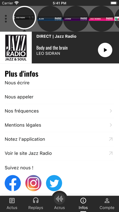 Jazz Radio Screenshot