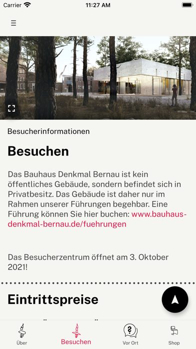 Bauhaus Welterbe Bernau Screenshot
