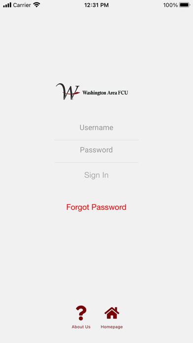 Washington Area FCU Mobile Screenshot