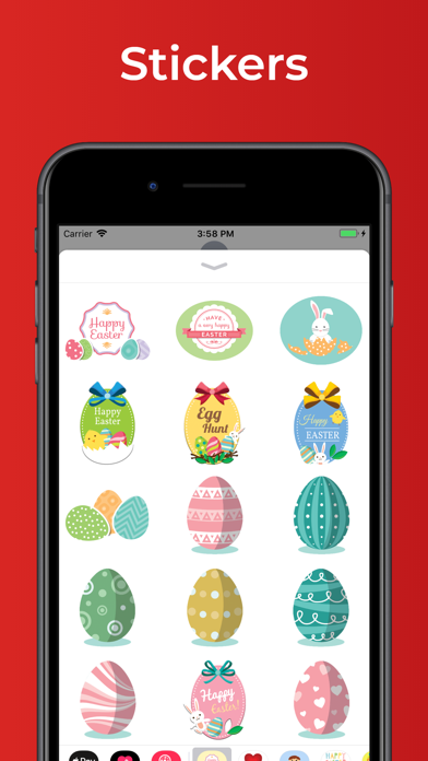 Screenshot #1 pour Happy Easter stickers & emoji