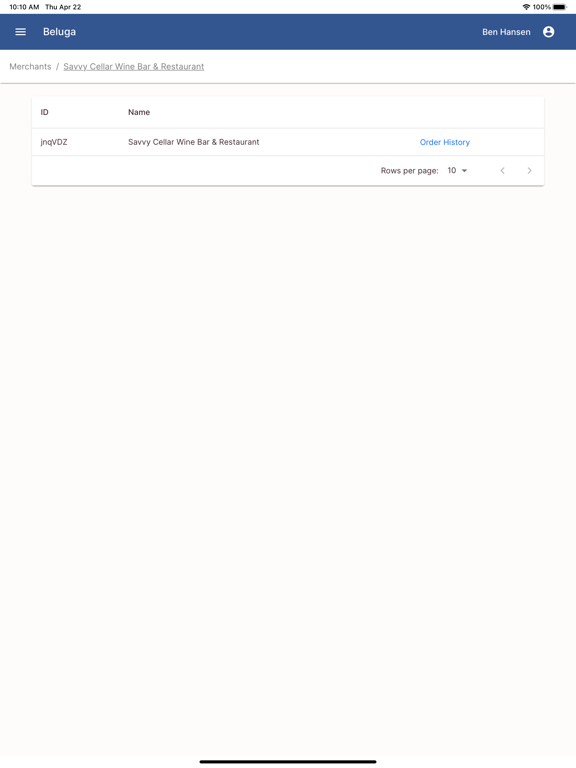Beluga Kitchen iPad screenshot 3 - Food & Drink app