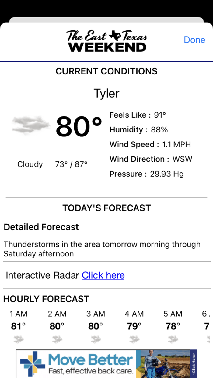 The East Texas Weekend