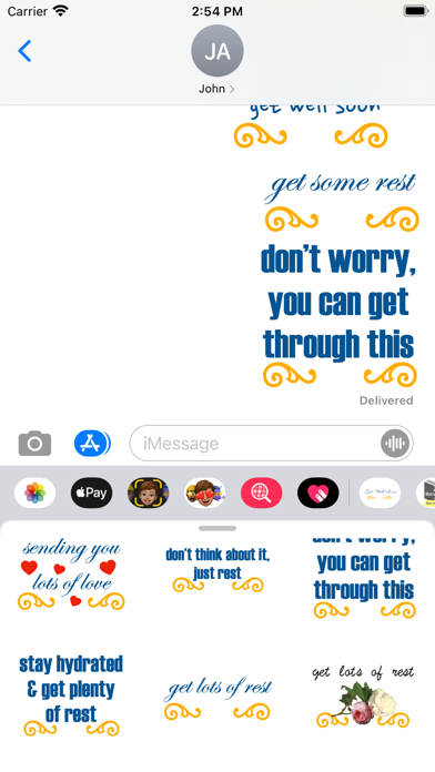 get well soon stickers! Screenshot