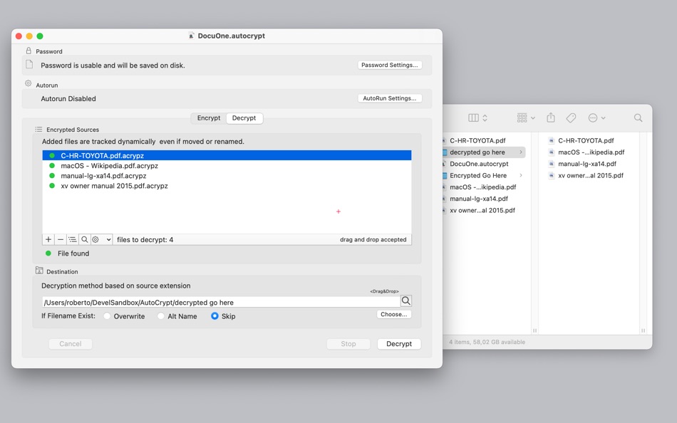 #5. AutoCrypt (macOS) 게시자: Roberto Panetta