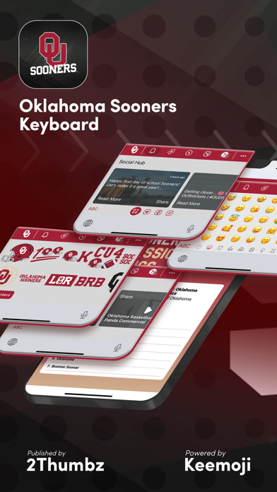 Oklahoma Sooners Keyboard Screenshot