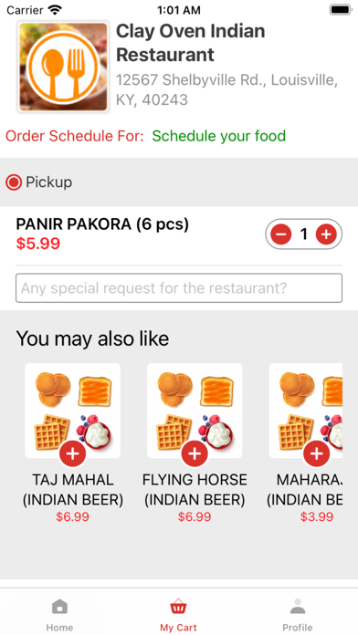 Clay Oven - Indian Restaurant Screenshot