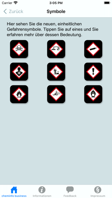 cheminfo business Screenshot