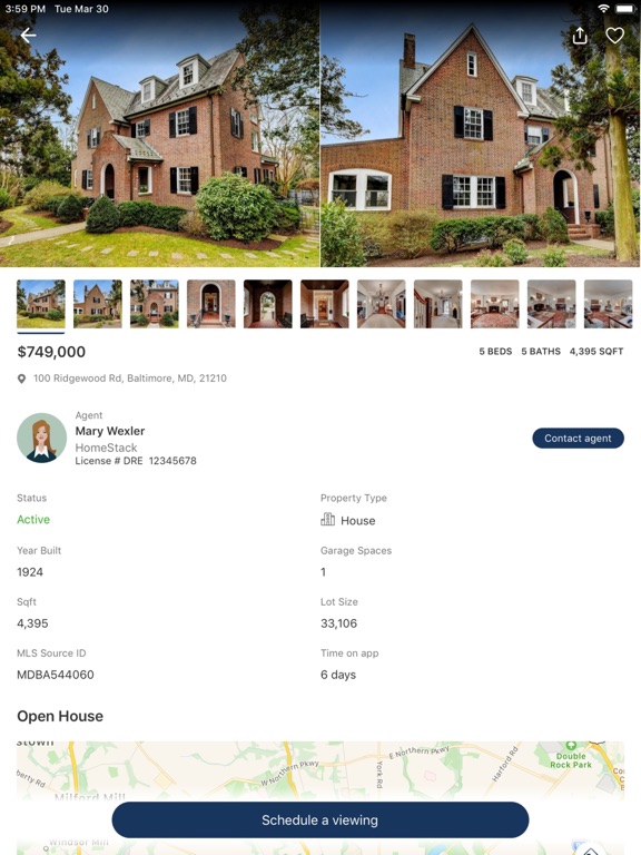 ExecuHome Realty iPad screenshot 2 - Lifestyle app