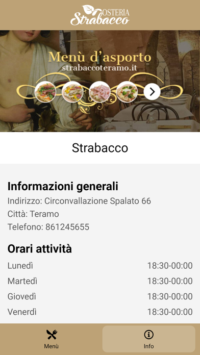Osteria Strabacco Screenshot