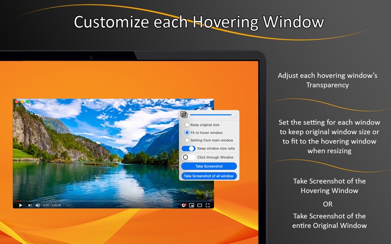 Screenshot #3 pour Hover - Always on Top Windows