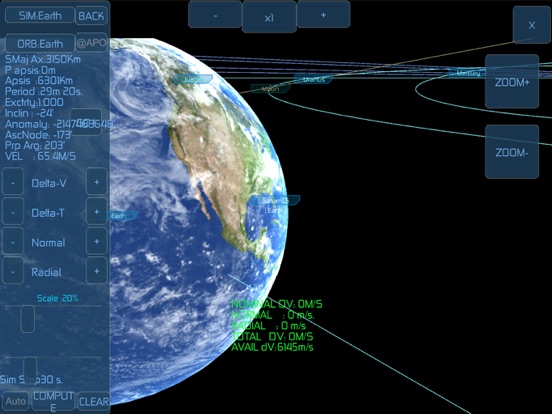 Space Simulator iPad app afbeelding 8