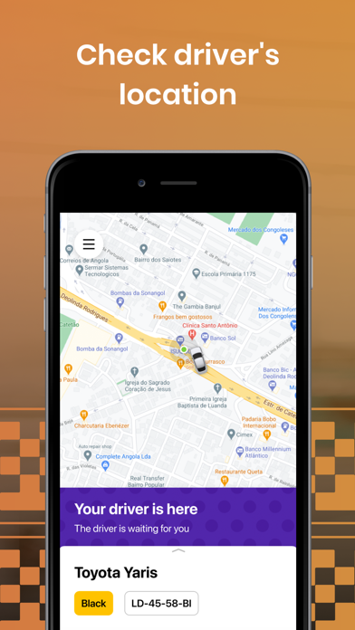 Tirosa: Angola taxi app Screenshot