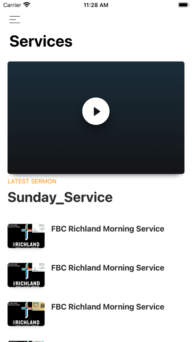 First Baptist Church Richland Screenshot