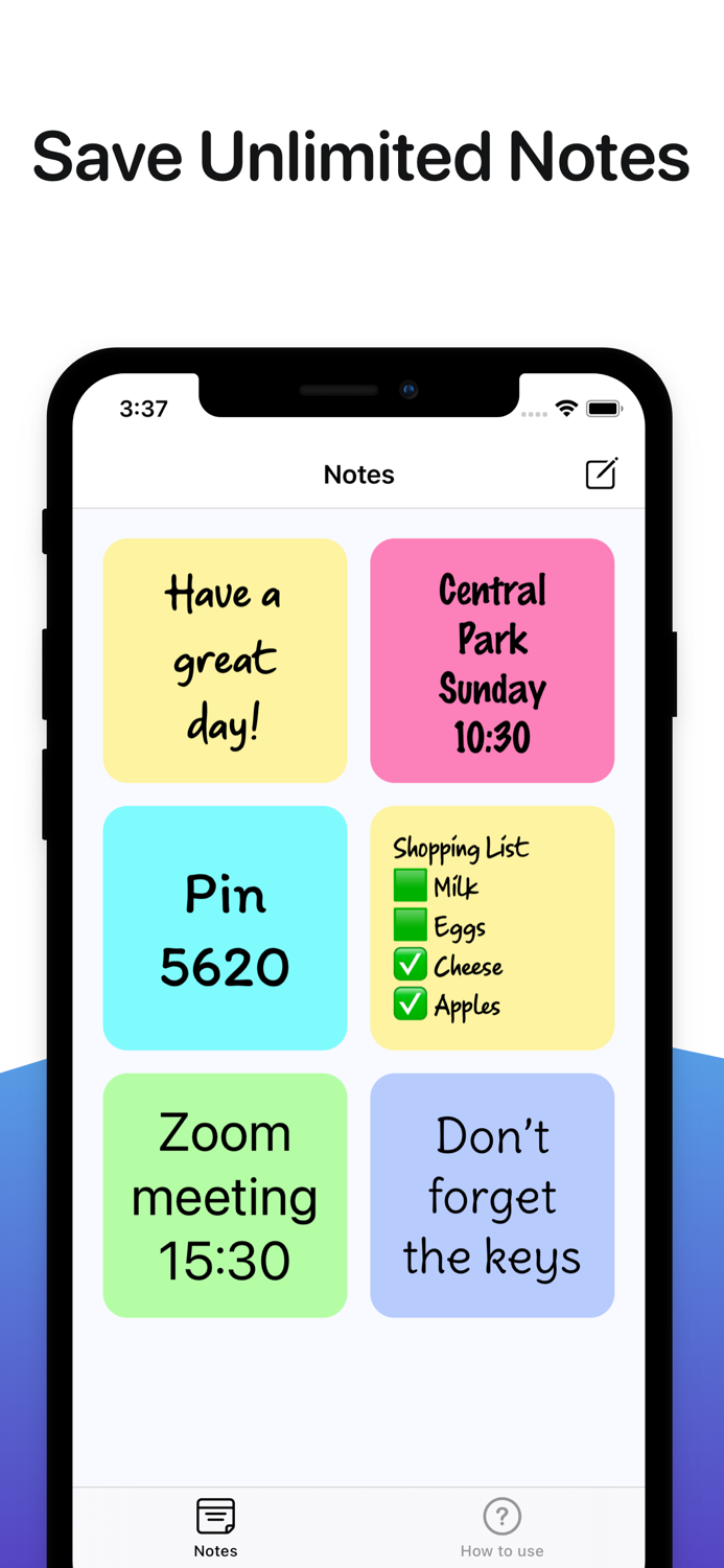 Noteit Widget Sticky Notes