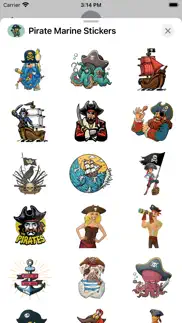 pirate marine stickers iphone screenshot 2