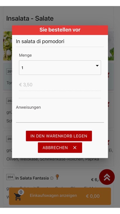 Pizzeria Peppone Werdau Screenshot