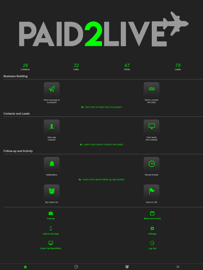 Paid2Live App and System
