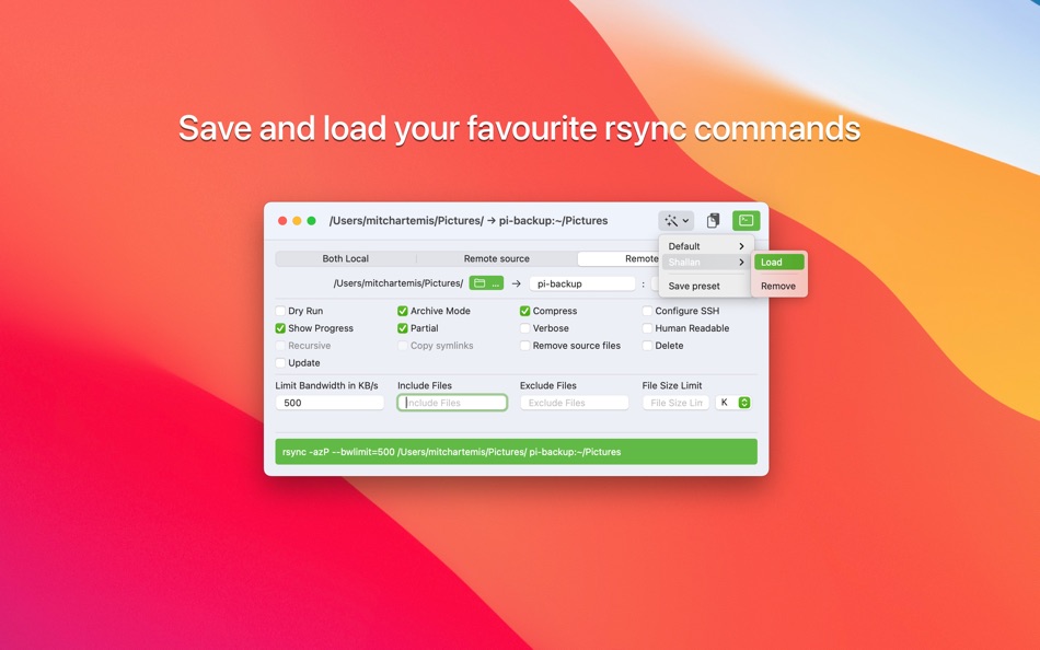 #2. Rsyncinator (macOS) 由: isev