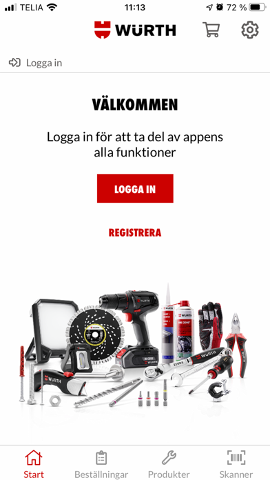 Würth Svenska AB Screenshot