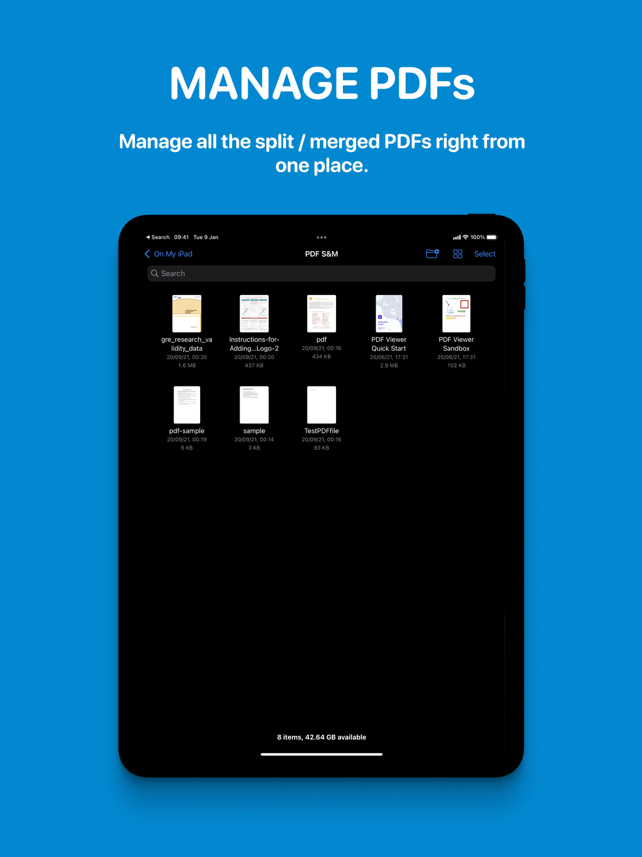 PDFs Split & Merge: PDF Editor Screenshot