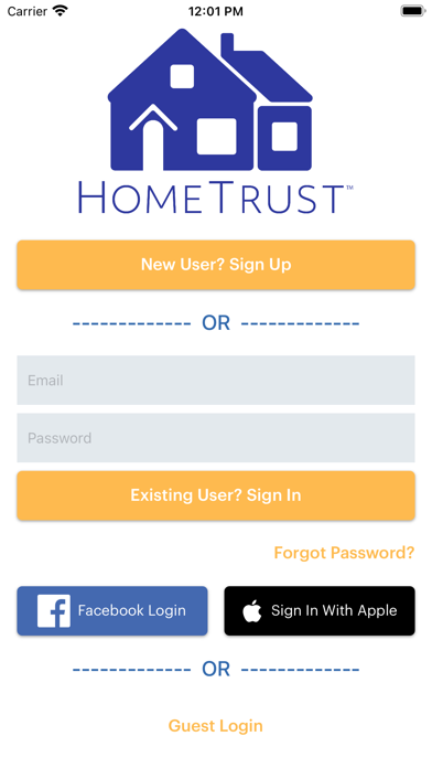 HomeTrust Real Estate Screenshot