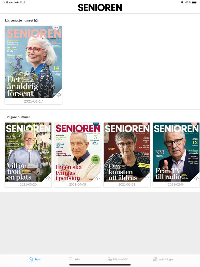 Senioren Din medlemstidning