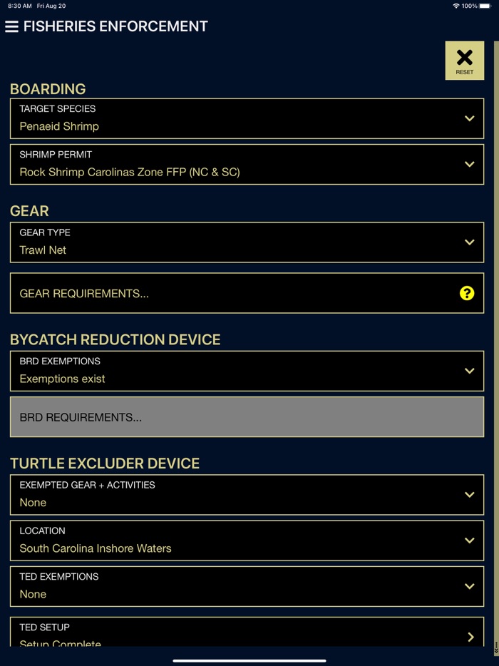 Fisheries Enforcement