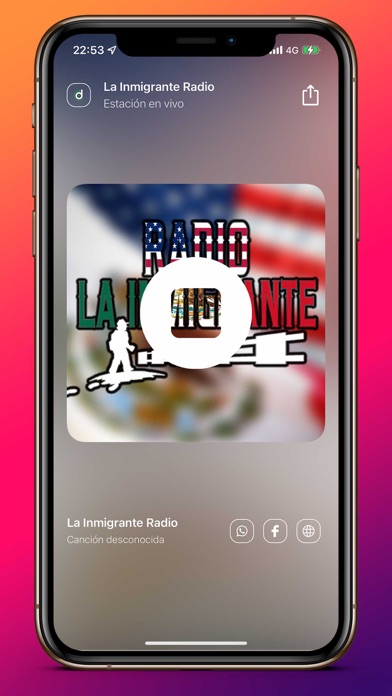 La Inmigrante Radio Screenshot