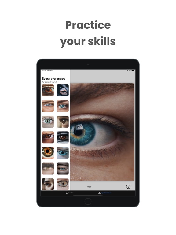 Screenshot #6 pour Learn to Draw Eyes ・