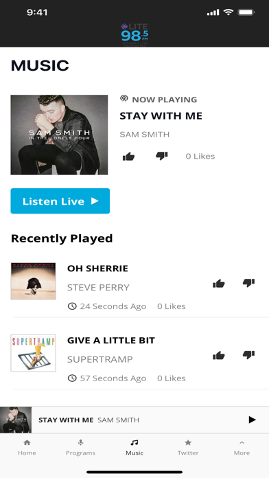 Lite 98.5 CJWL FM Screenshot