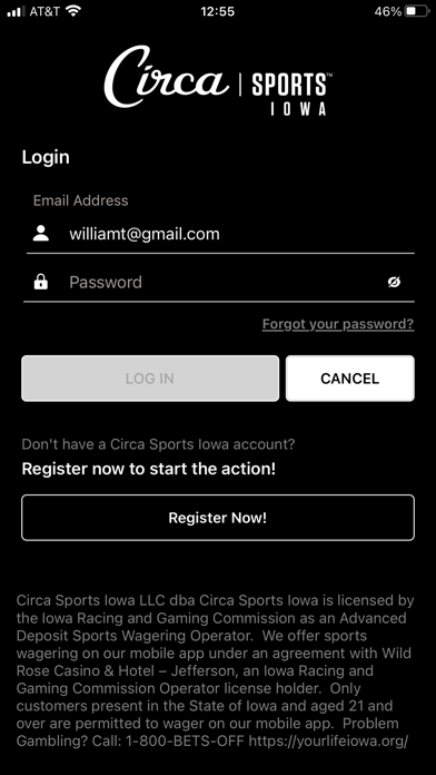 Circa Sports Iowa Screenshot