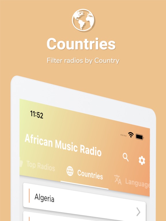 African Music - African Radio iPad screenshot 5 - Music app