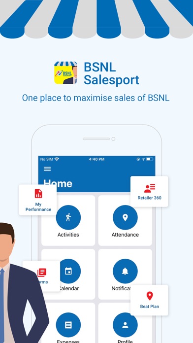 BSNL Salesport Screenshot