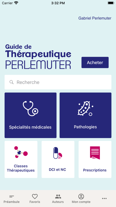 Guide de thérapeutique Screenshot