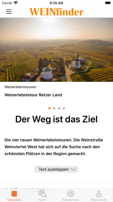 WEINfinder Screenshot