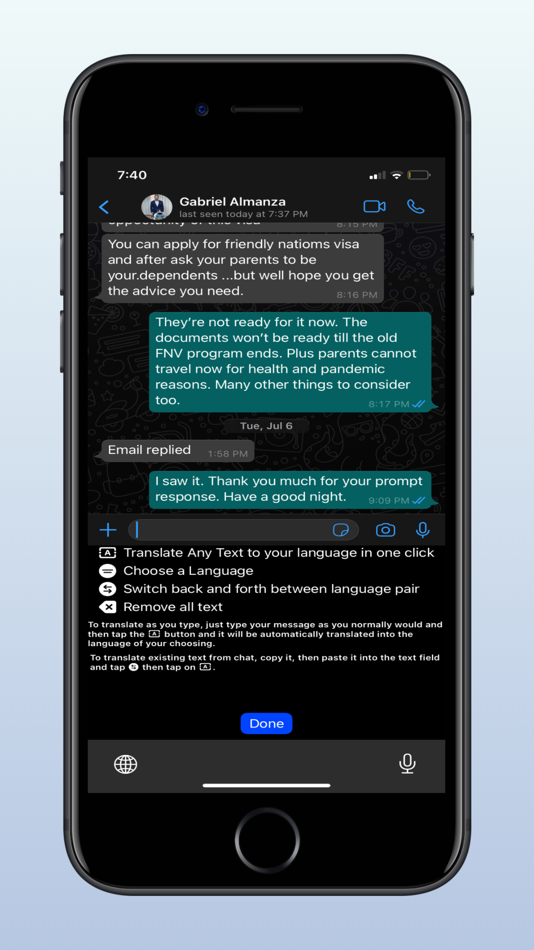 #3. Chat messenger translator / 翻译 (iOS) 由: Alexander Povolotskiy
