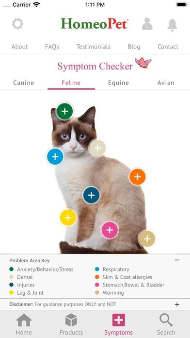 HomeoPet Natural Pet Care App Screenshot